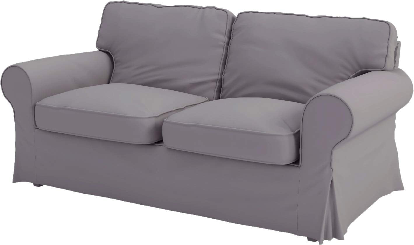 Heavy Duty Polyester Sofa Cover Only Replacement Compatible with IKEA Ektorp 3 Seat Sofa, Loveseat, Armchair, Sectional Corner, Chaise or Footstool Ektorp Slipcover (Beige Flax Polyester 3)
