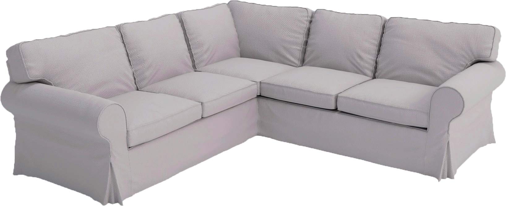 Heavy Duty Polyester Sofa Cover Only Replacement Compatible with IKEA Ektorp 3 Seat Sofa, Loveseat, Armchair, Sectional Corner, Chaise or Footstool Ektorp Slipcover (Beige Flax Polyester 3)