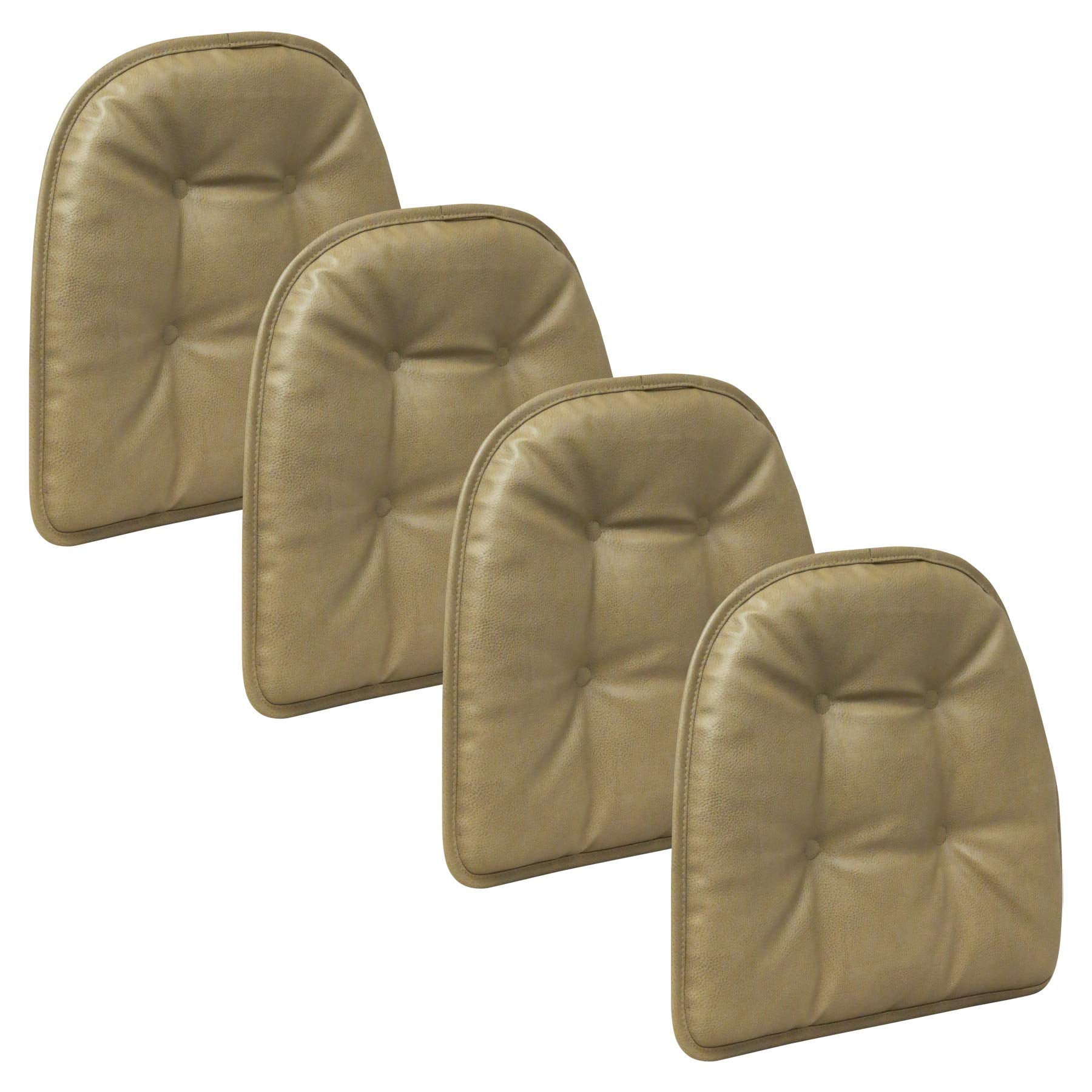 Non-Slip Chair Cushions, Assembled in USA, U-Shaped Skid-Proof Seat Pads for Dining Room, Kitchen, Office, 15"x16"