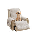 Quilted Sofa Slipcovers with Pockets, Anti-Slip Medallion Designed Couch Covers for 3 Cushion Sofa, Couch Cover for Dogs Cats Water-Repellent Machine Washable (Large Sofa 68", Ivory White)