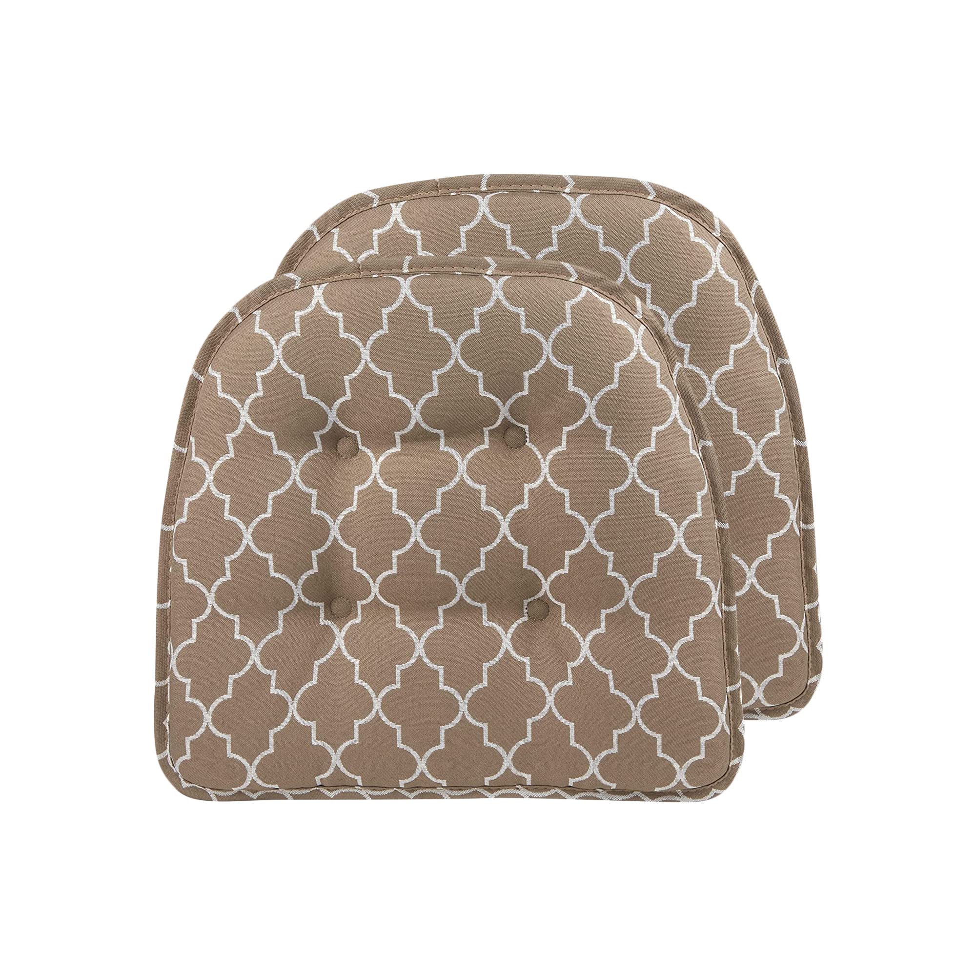 Non-Slip Chair Cushions, Assembled in USA, U-Shaped Skid-Proof Seat Pads for Dining Room, Kitchen, Office, 15"x16"