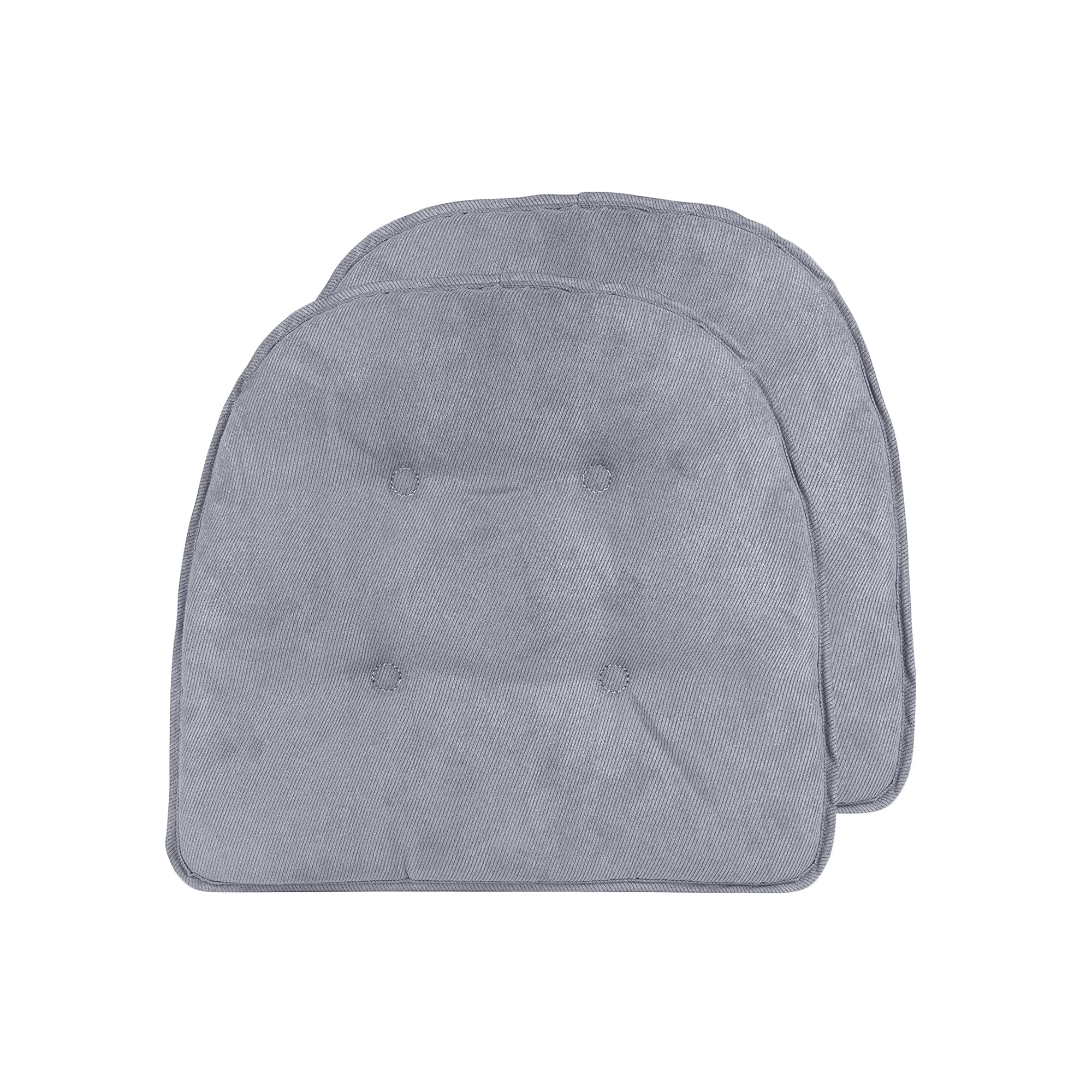 Non-Slip Chair Cushions, Assembled in USA, U-Shaped Skid-Proof Seat Pads for Dining Room, Kitchen, Office, 15"x16"