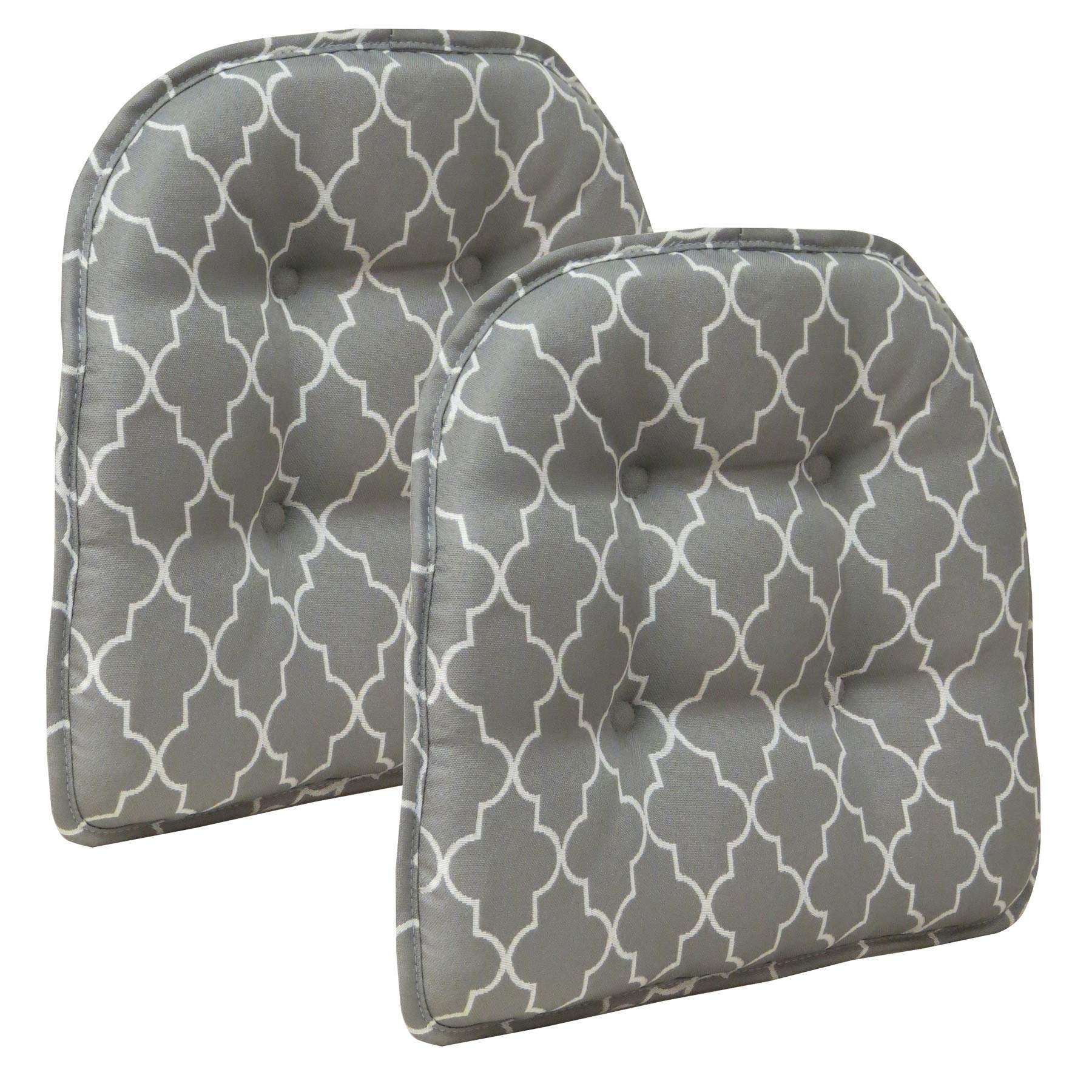 Non-Slip Chair Cushions, Assembled in USA, U-Shaped Skid-Proof Seat Pads for Dining Room, Kitchen, Office, 15"x16"
