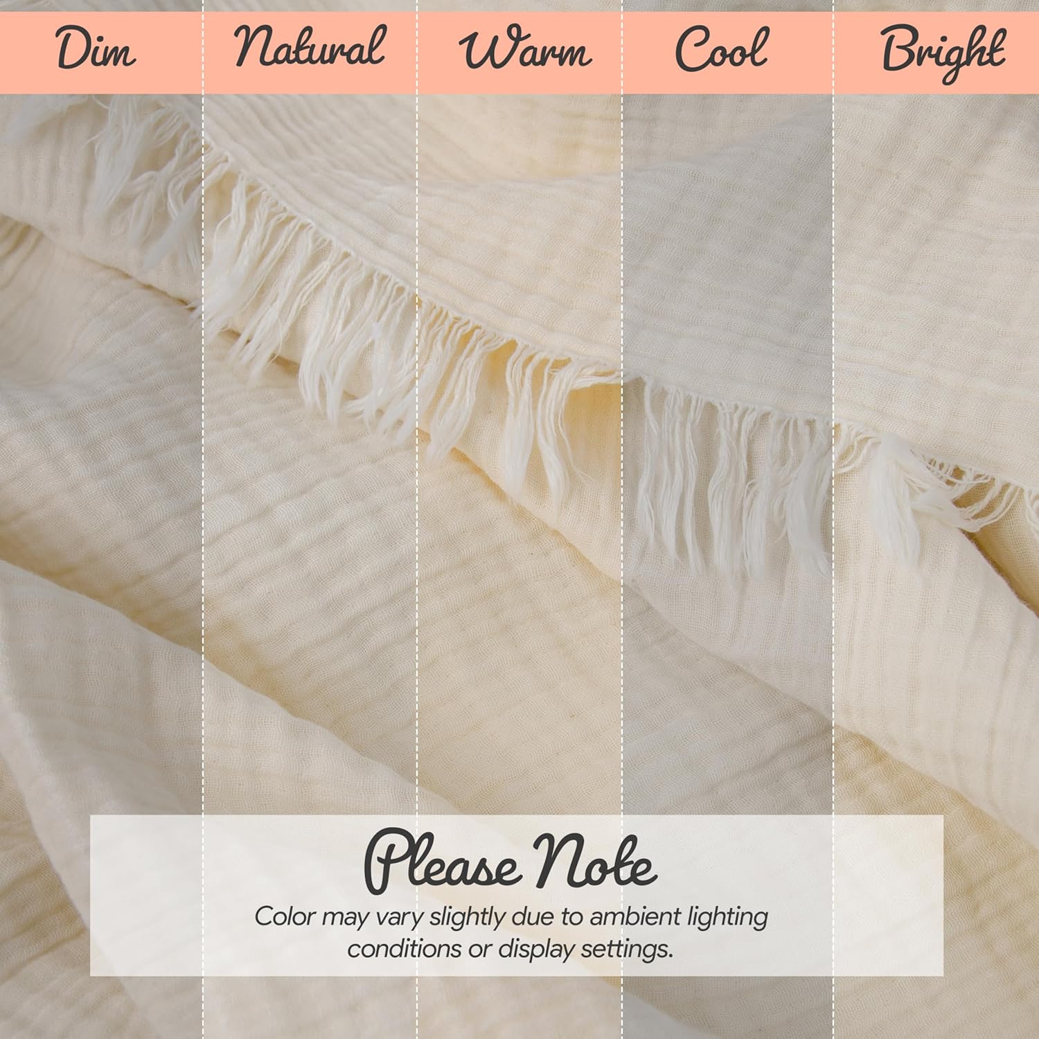 Washable Sofa Cover%100 Pure Cotton, Cream Couch Covers for Loveseat, Futon, Sofa, Sectional L Shape, U Shape, 4 Layered Natural Muslin Cloud Like Boho Couch Cover (Cream, 70x98/177x250cm)