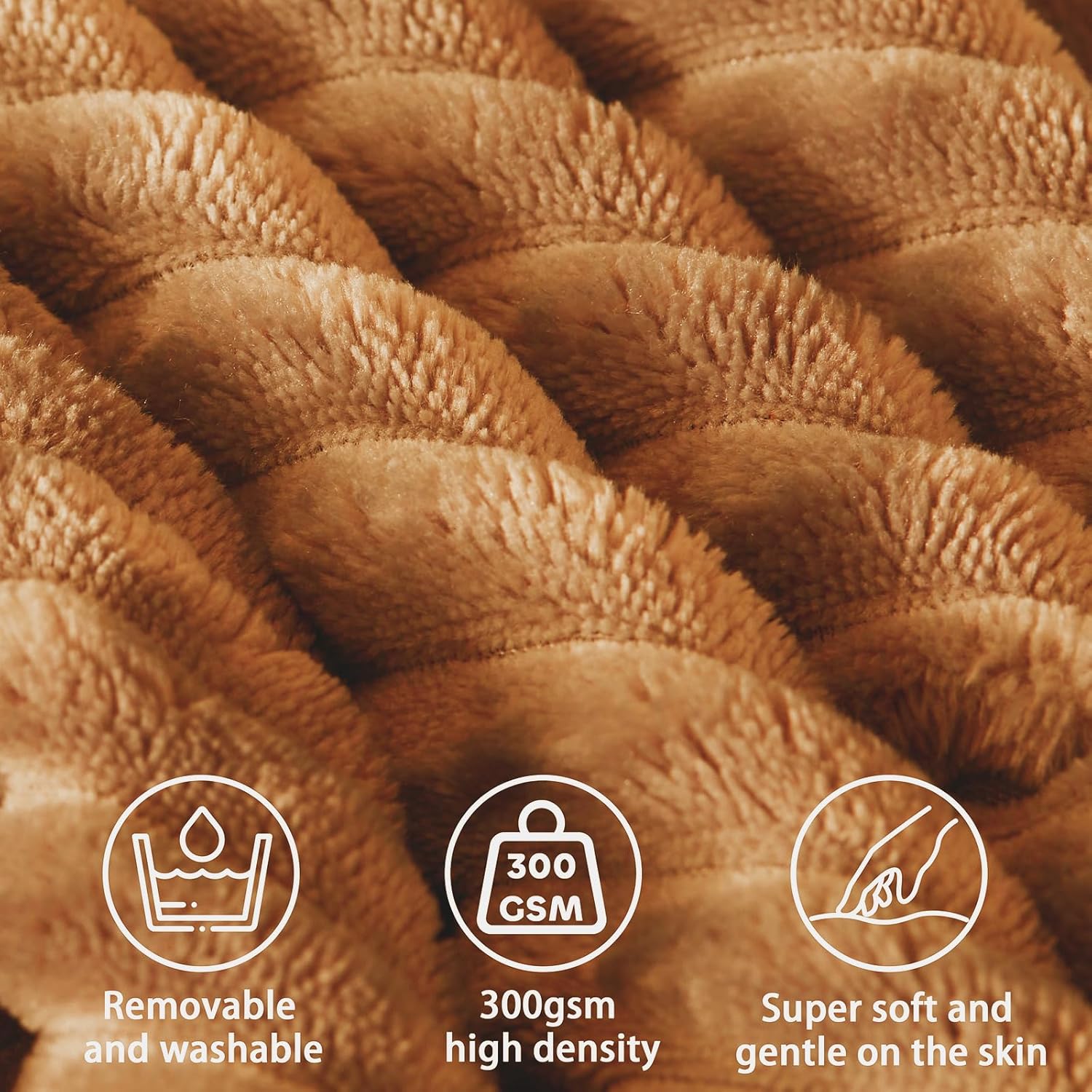 Headboard Wedge Pillow + A Long Neck Roll Pillow Body Pillow，Large Headboard Pillow with Removable Cover (Brown, King：76x8x20 inches)