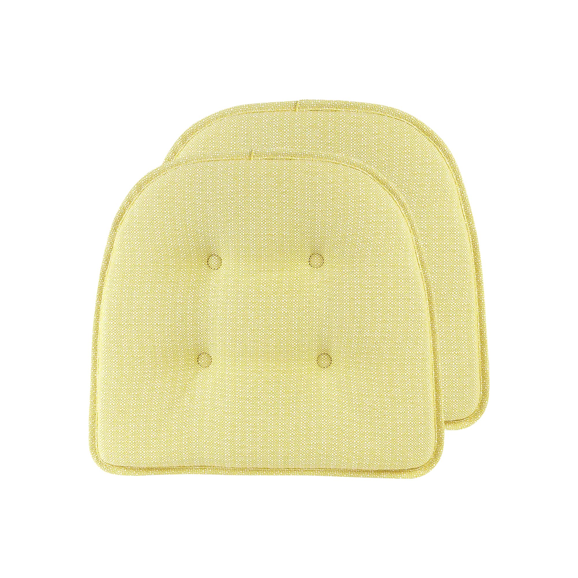 Non-Slip Chair Cushions, Assembled in USA, U-Shaped Skid-Proof Seat Pads for Dining Room, Kitchen, Office, 15"x16"