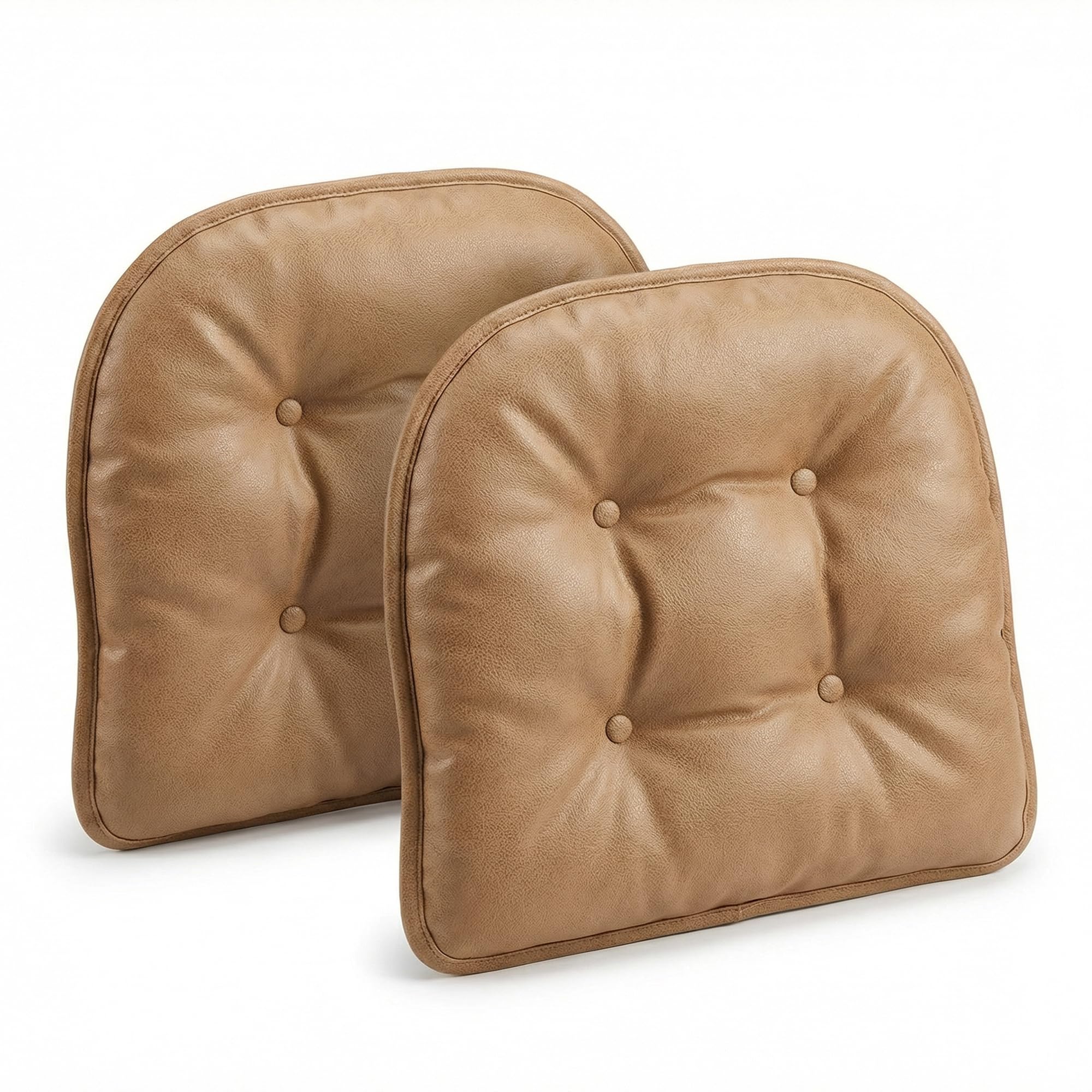 Non-Slip Chair Cushions, Assembled in USA, U-Shaped Skid-Proof Seat Pads for Dining Room, Kitchen, Office, 15"x16"