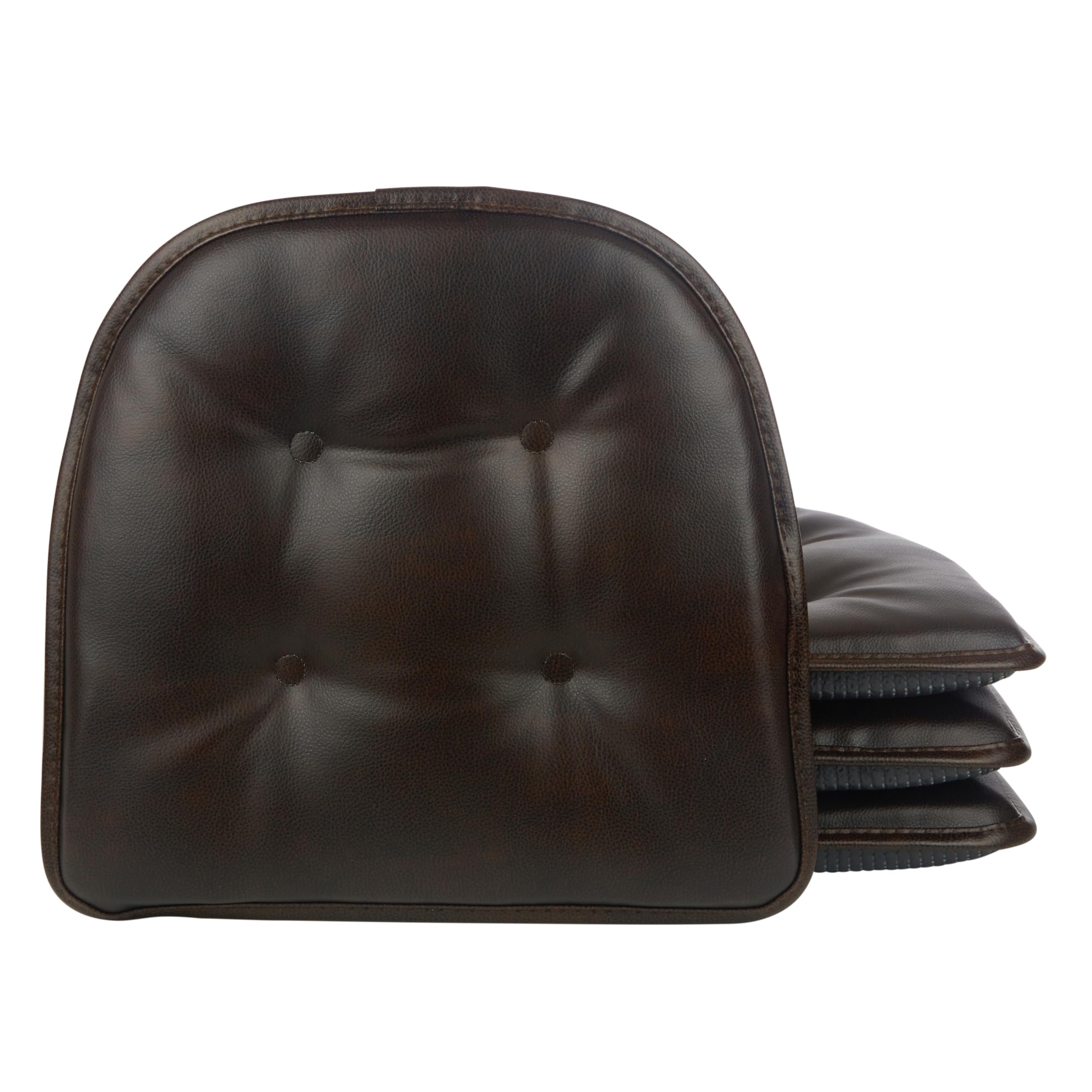 Non-Slip Chair Cushions, Assembled in USA, U-Shaped Skid-Proof Seat Pads for Dining Room, Kitchen, Office, 15"x16"