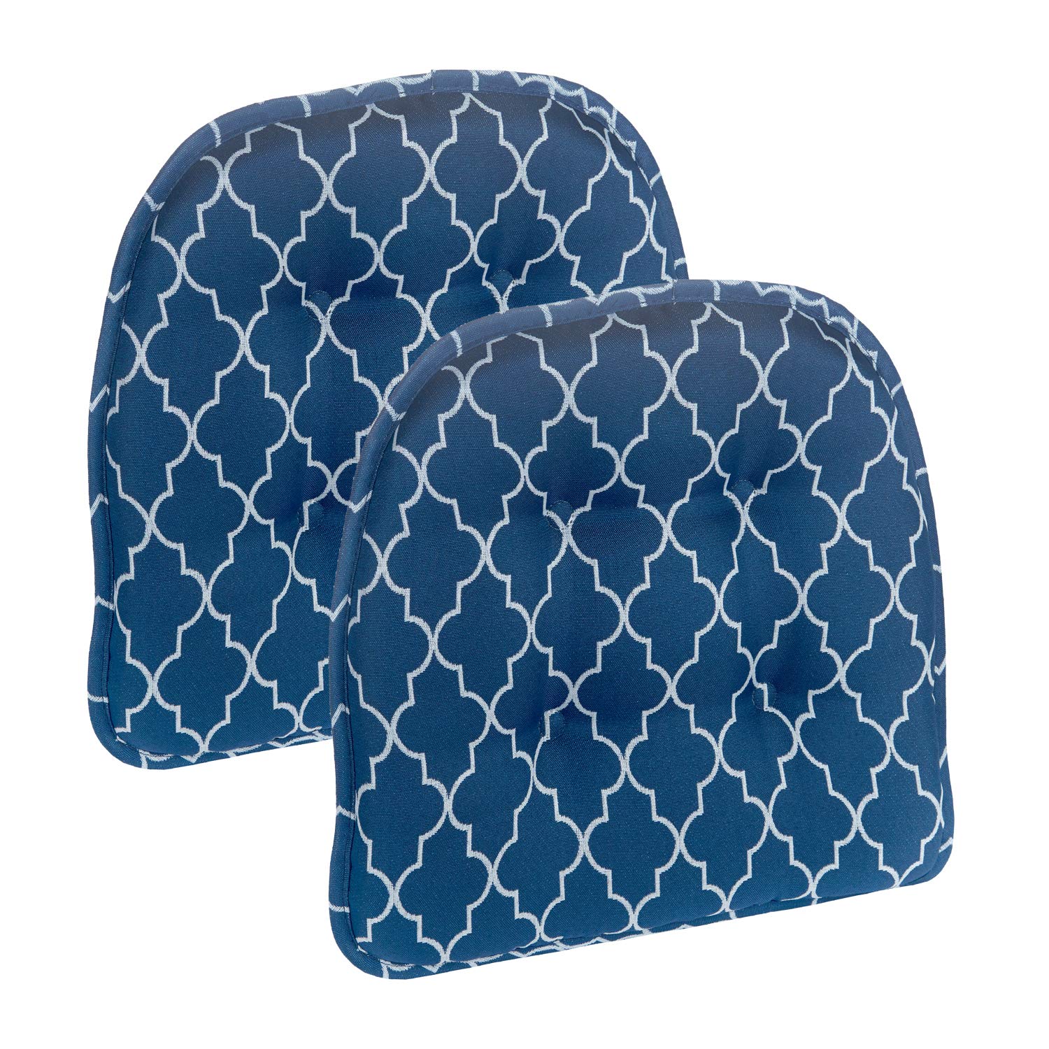 Non-Slip Chair Cushions, Assembled in USA, U-Shaped Skid-Proof Seat Pads for Dining Room, Kitchen, Office, 15"x16"