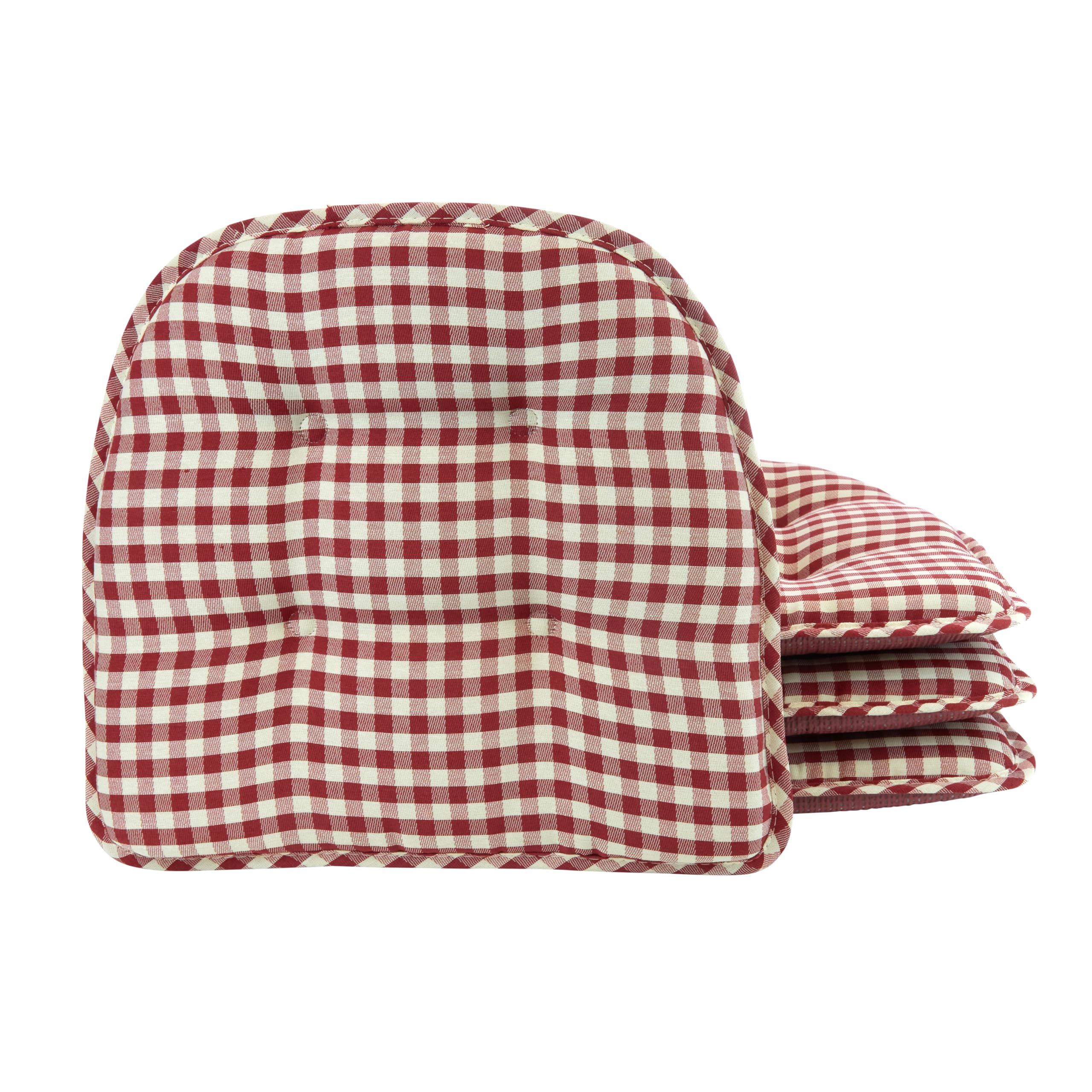 Non-Slip Chair Cushions, Assembled in USA, U-Shaped Skid-Proof Seat Pads for Dining Room, Kitchen, Office, 15"x16"