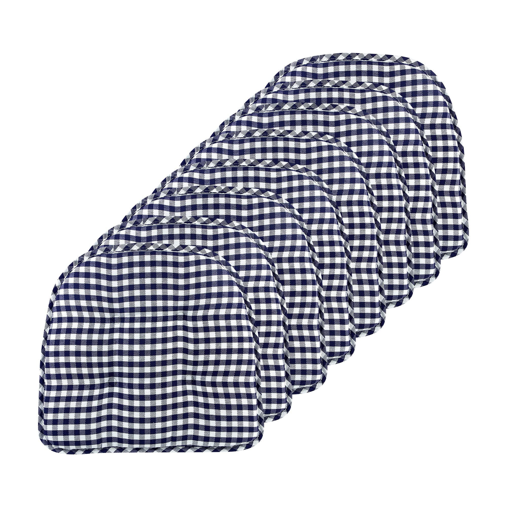 Non-Slip Chair Cushions, Assembled in USA, U-Shaped Skid-Proof Seat Pads for Dining Room, Kitchen, Office, 15"x16"