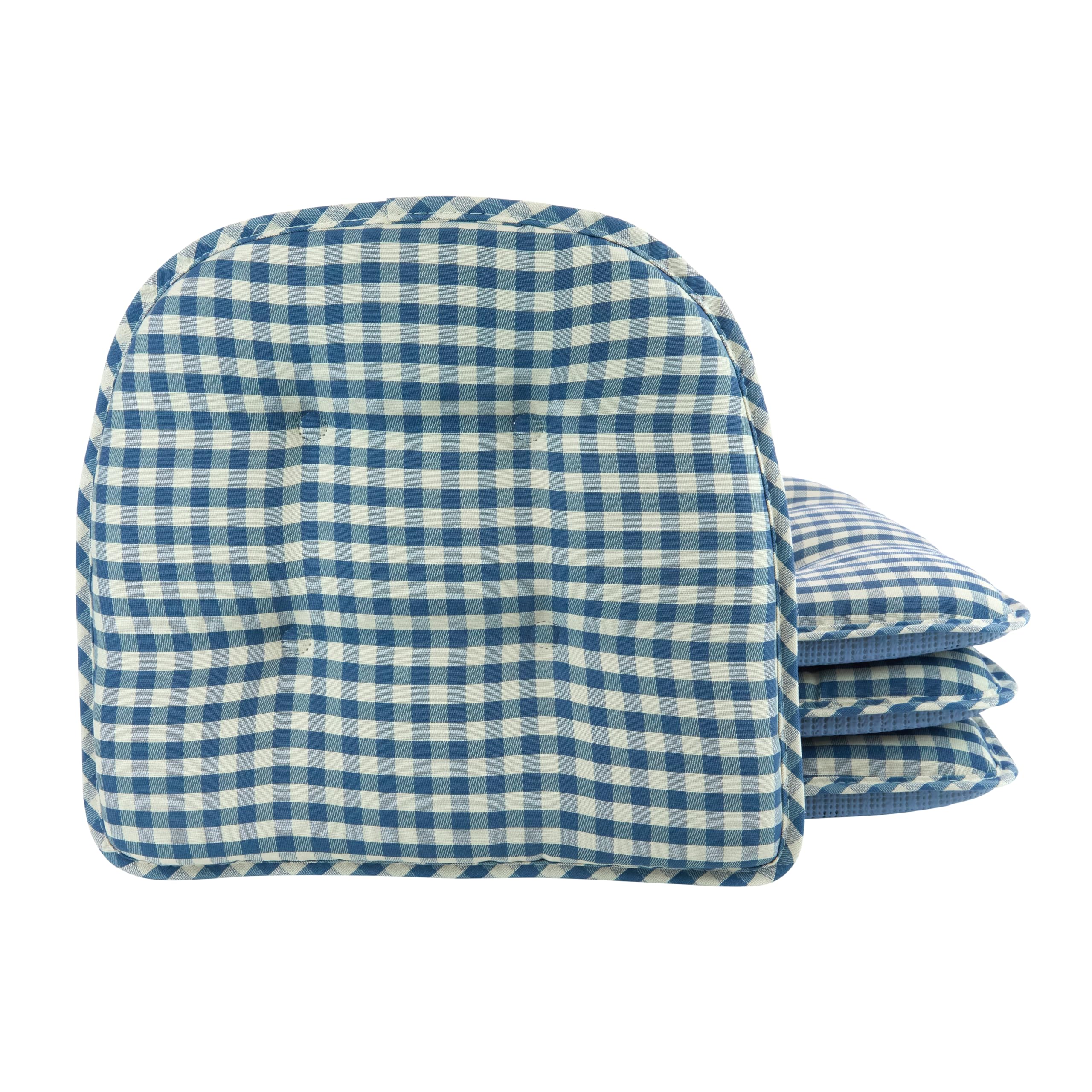 Non-Slip Chair Cushions, Assembled in USA, U-Shaped Skid-Proof Seat Pads for Dining Room, Kitchen, Office, 15"x16"