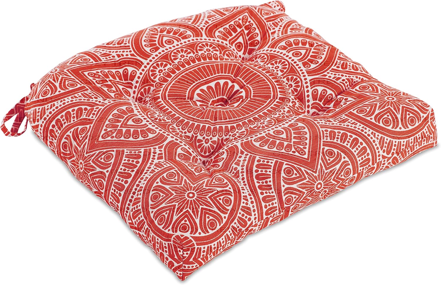 Handmade Cotton Chair Seat Pads Cushions Comfortable Pad with Ties 16''x16'' - for Dinning Chairs, Office Chair, and Bench (Sage)