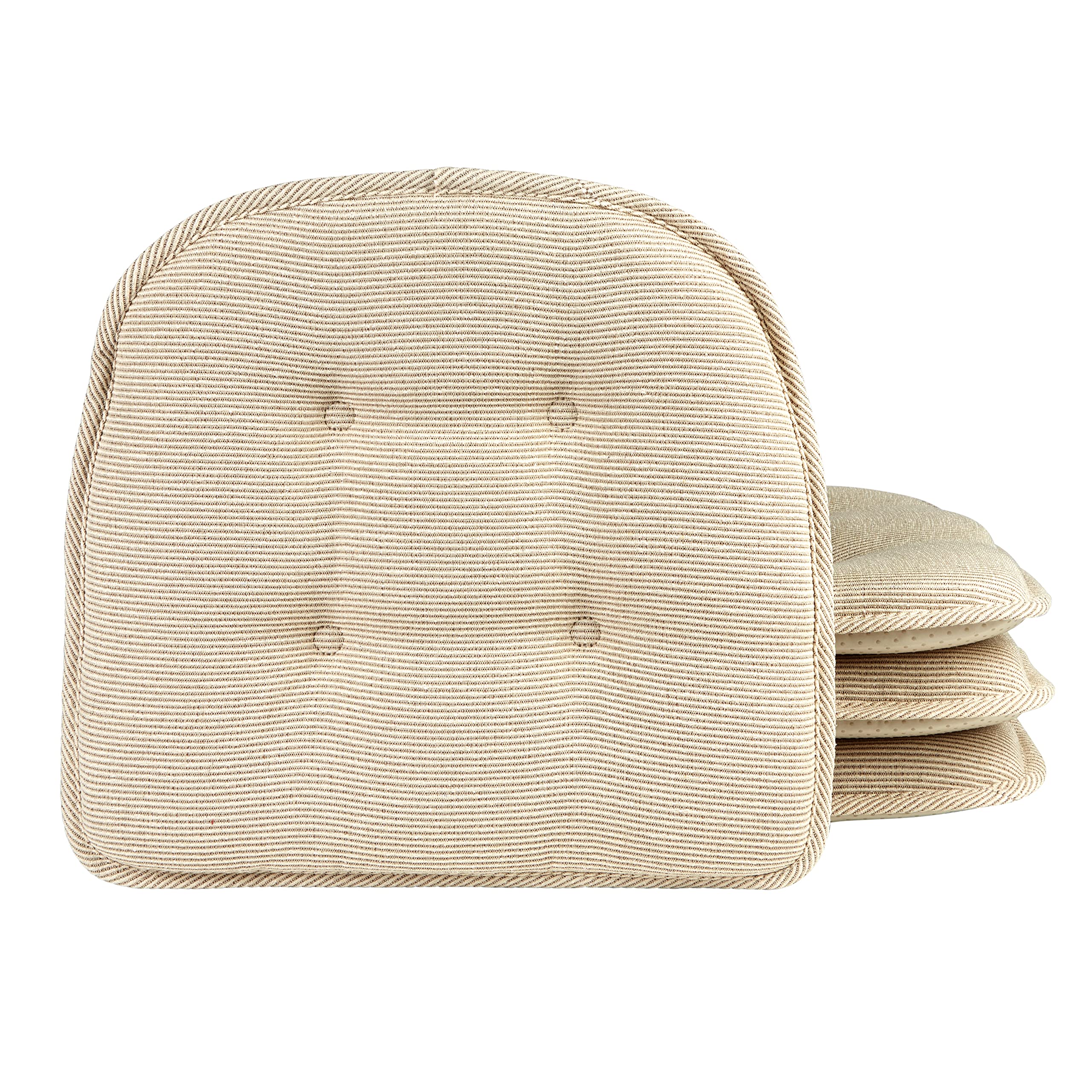 Non-Slip Chair Cushions, Assembled in USA, U-Shaped Skid-Proof Seat Pads for Dining Room, Kitchen, Office, 15"x16"