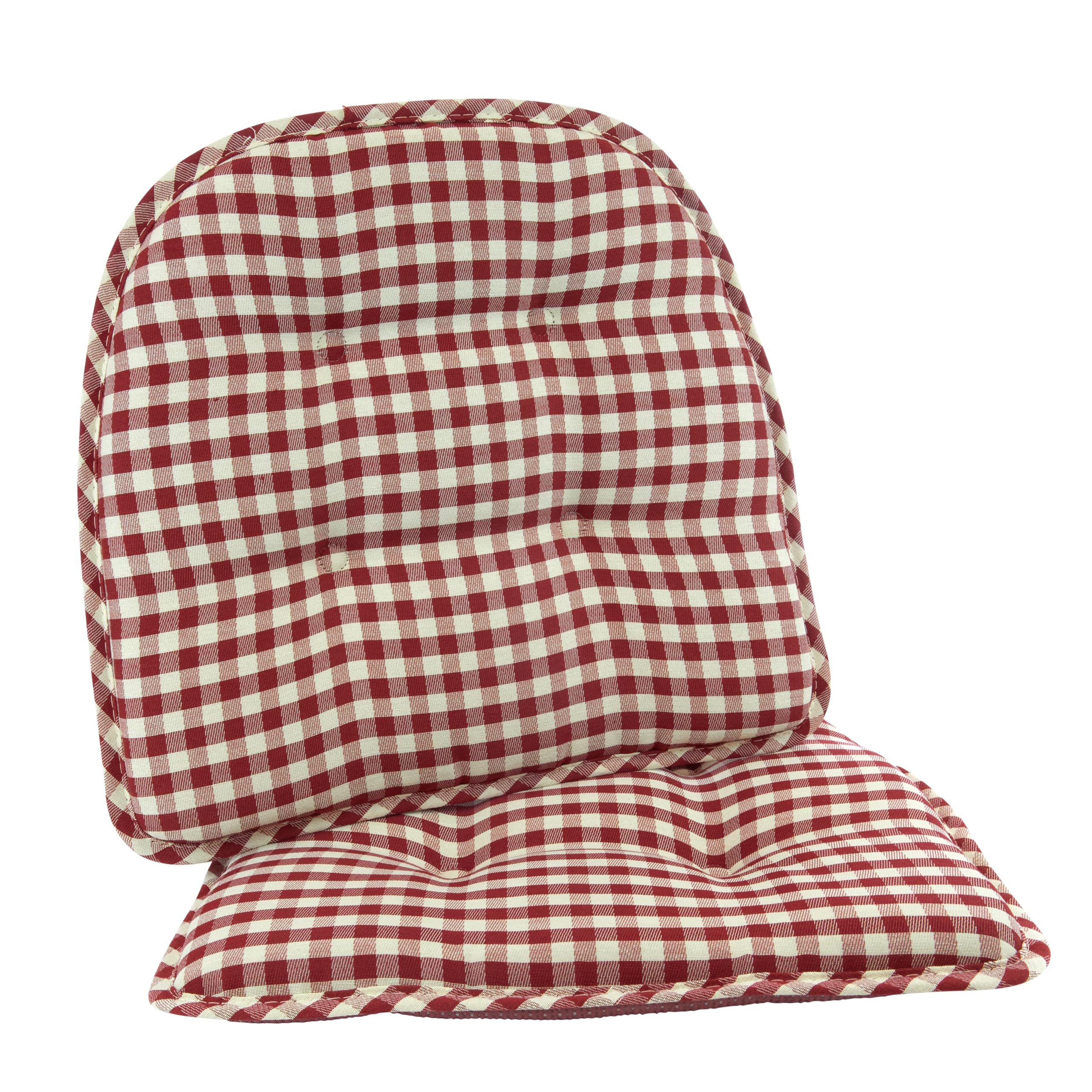 Non-Slip Chair Cushions, Assembled in USA, U-Shaped Skid-Proof Seat Pads for Dining Room, Kitchen, Office, 15"x16"