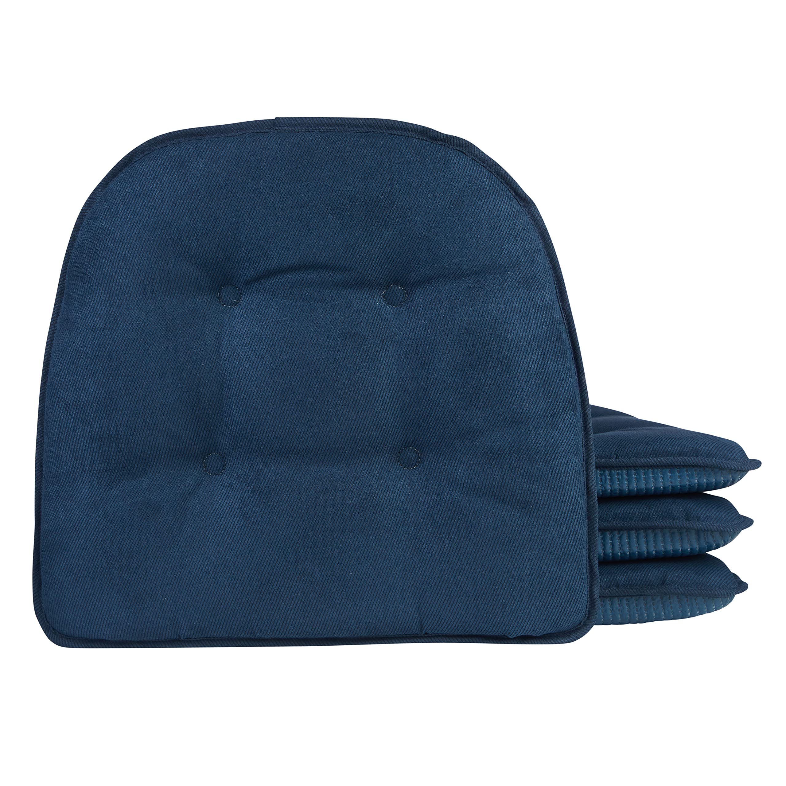 Non-Slip Chair Cushions, Assembled in USA, U-Shaped Skid-Proof Seat Pads for Dining Room, Kitchen, Office, 15"x16"