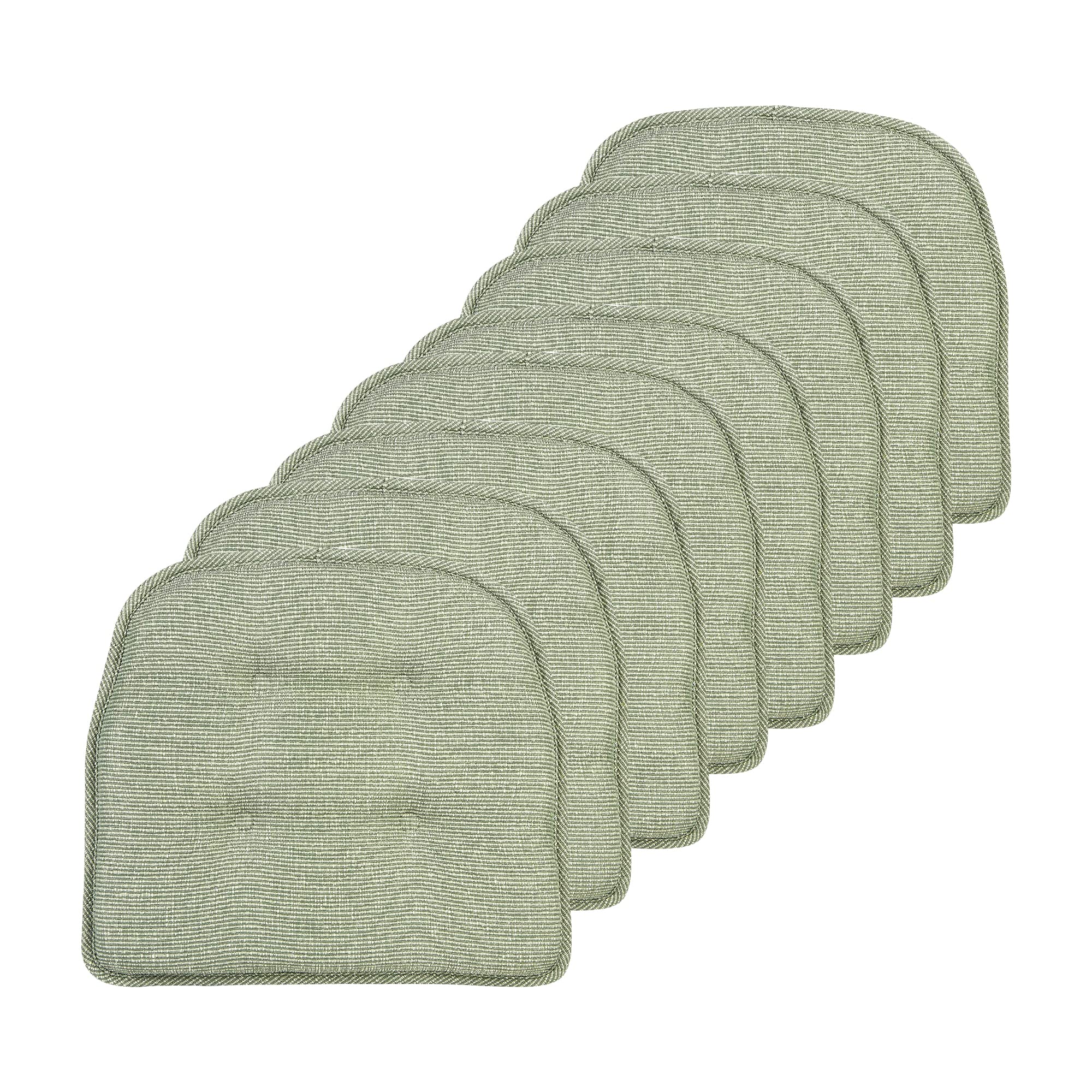 Non-Slip Chair Cushions, Assembled in USA, U-Shaped Skid-Proof Seat Pads for Dining Room, Kitchen, Office, 15"x16"