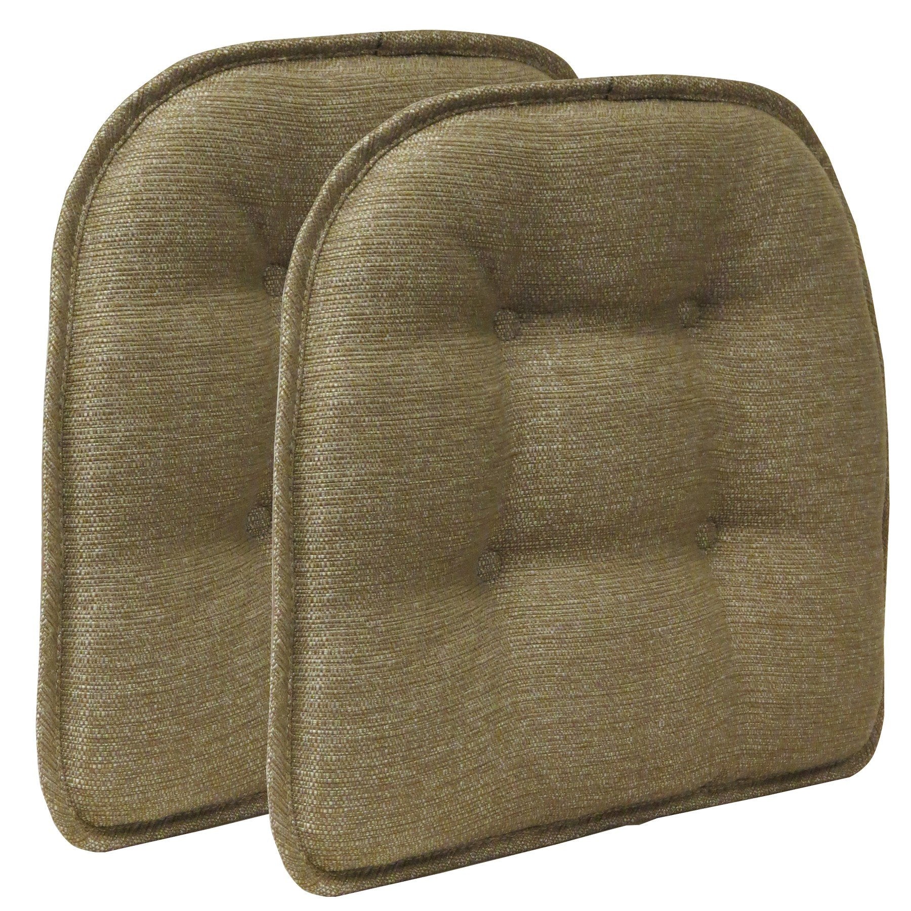 Non-Slip Chair Cushions, Assembled in USA, U-Shaped Skid-Proof Seat Pads for Dining Room, Kitchen, Office, 15"x16"
