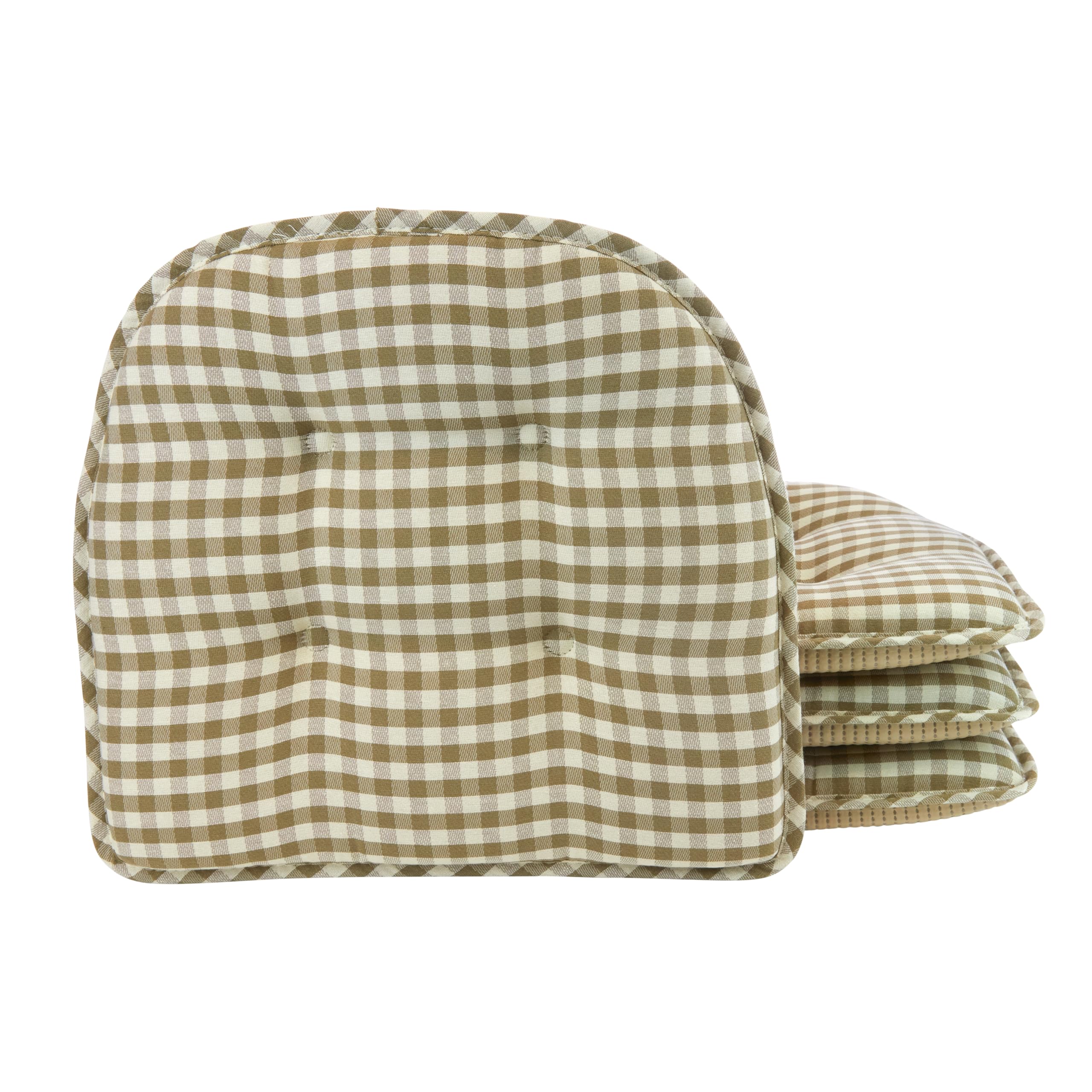 Non-Slip Chair Cushions, Assembled in USA, U-Shaped Skid-Proof Seat Pads for Dining Room, Kitchen, Office, 15"x16"
