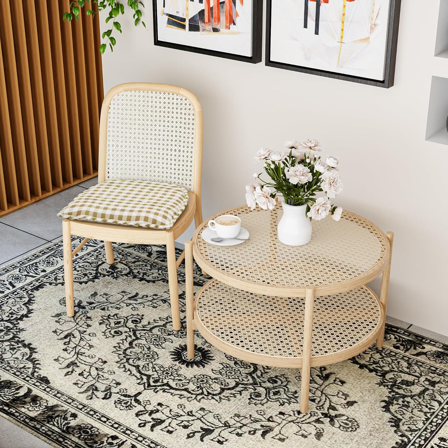 Non-Slip Chair Cushions, Assembled in USA, U-Shaped Skid-Proof Seat Pads for Dining Room, Kitchen, Office, 15"x16"