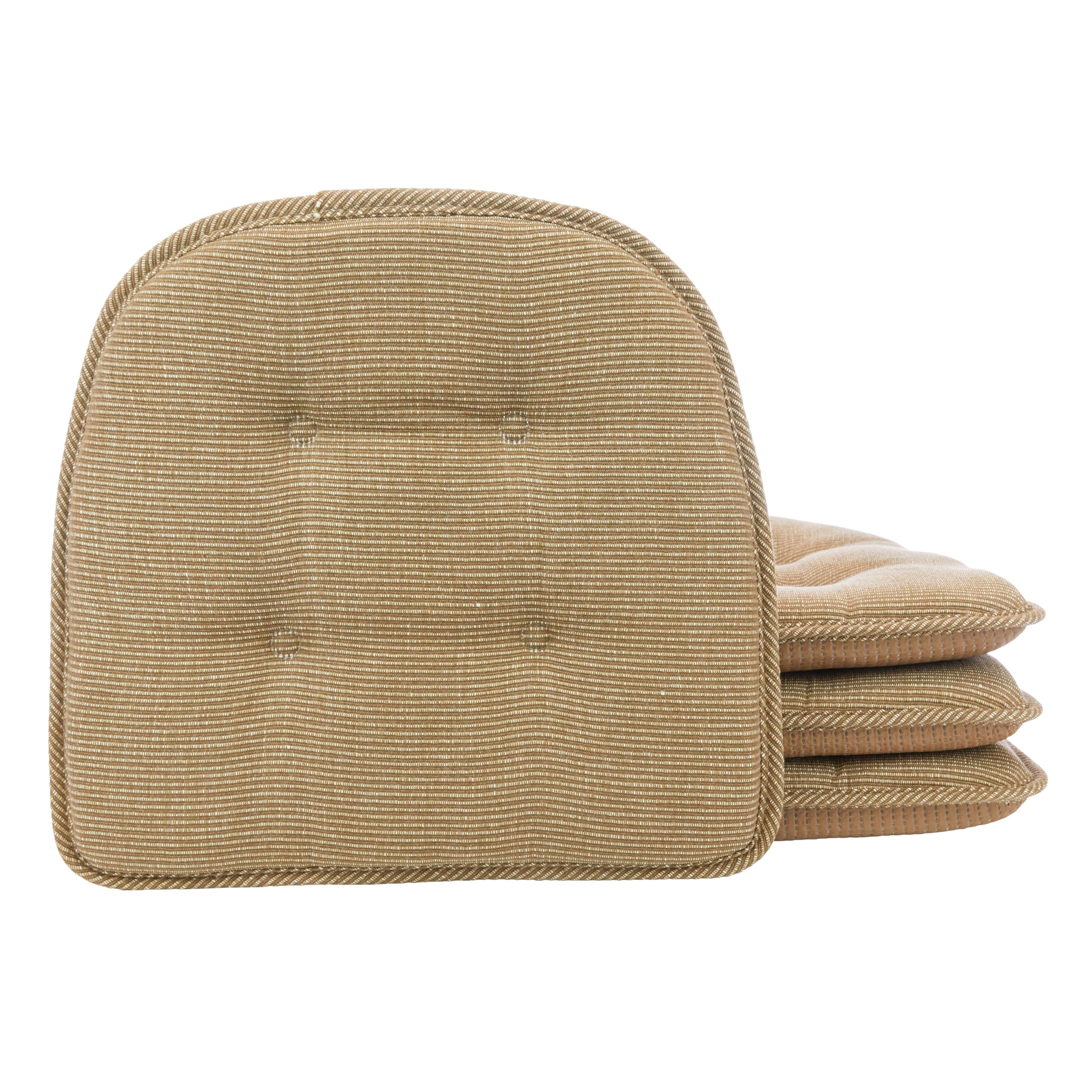 Non-Slip Chair Cushions, Assembled in USA, U-Shaped Skid-Proof Seat Pads for Dining Room, Kitchen, Office, 15"x16"