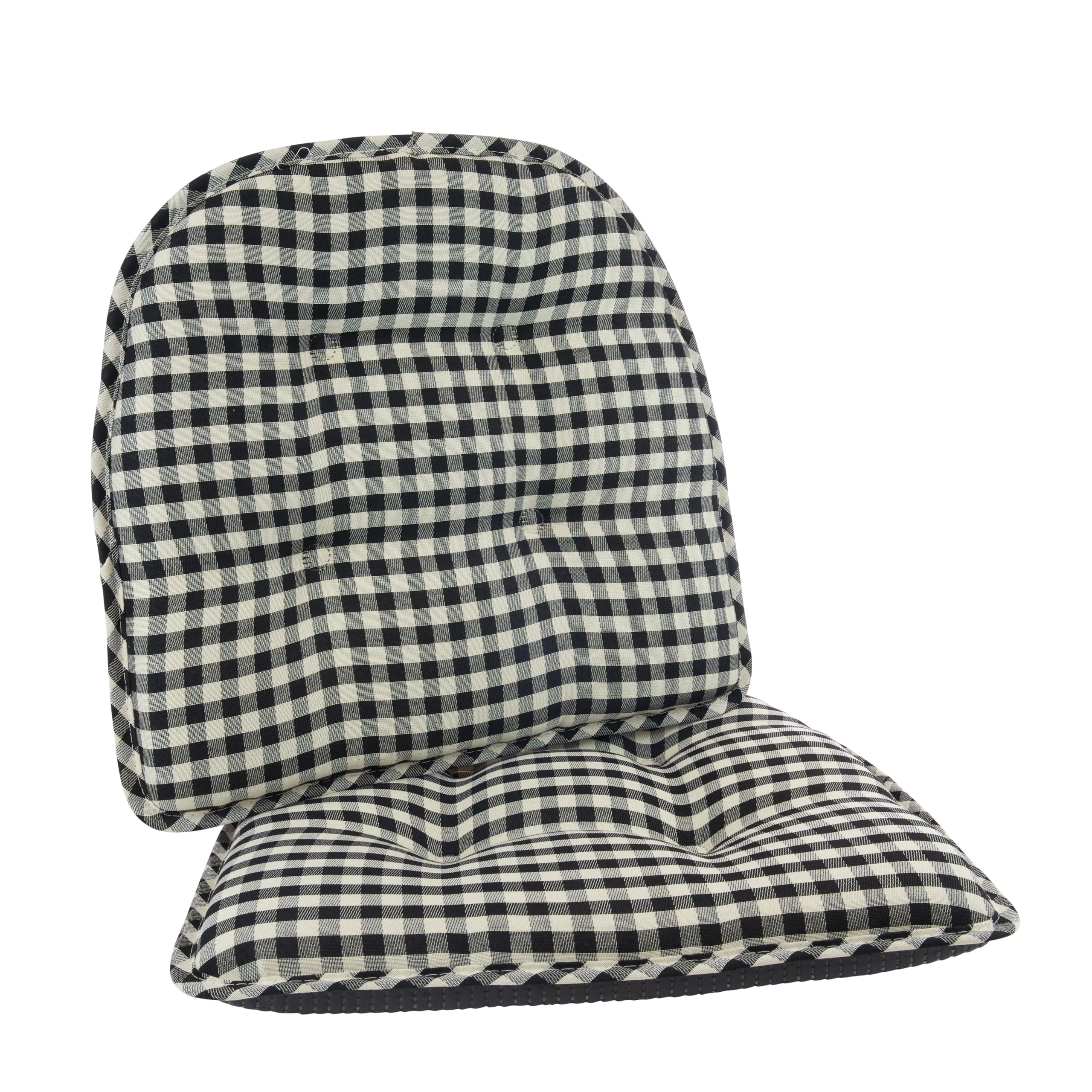 Non-Slip Chair Cushions, Assembled in USA, U-Shaped Skid-Proof Seat Pads for Dining Room, Kitchen, Office, 15"x16"