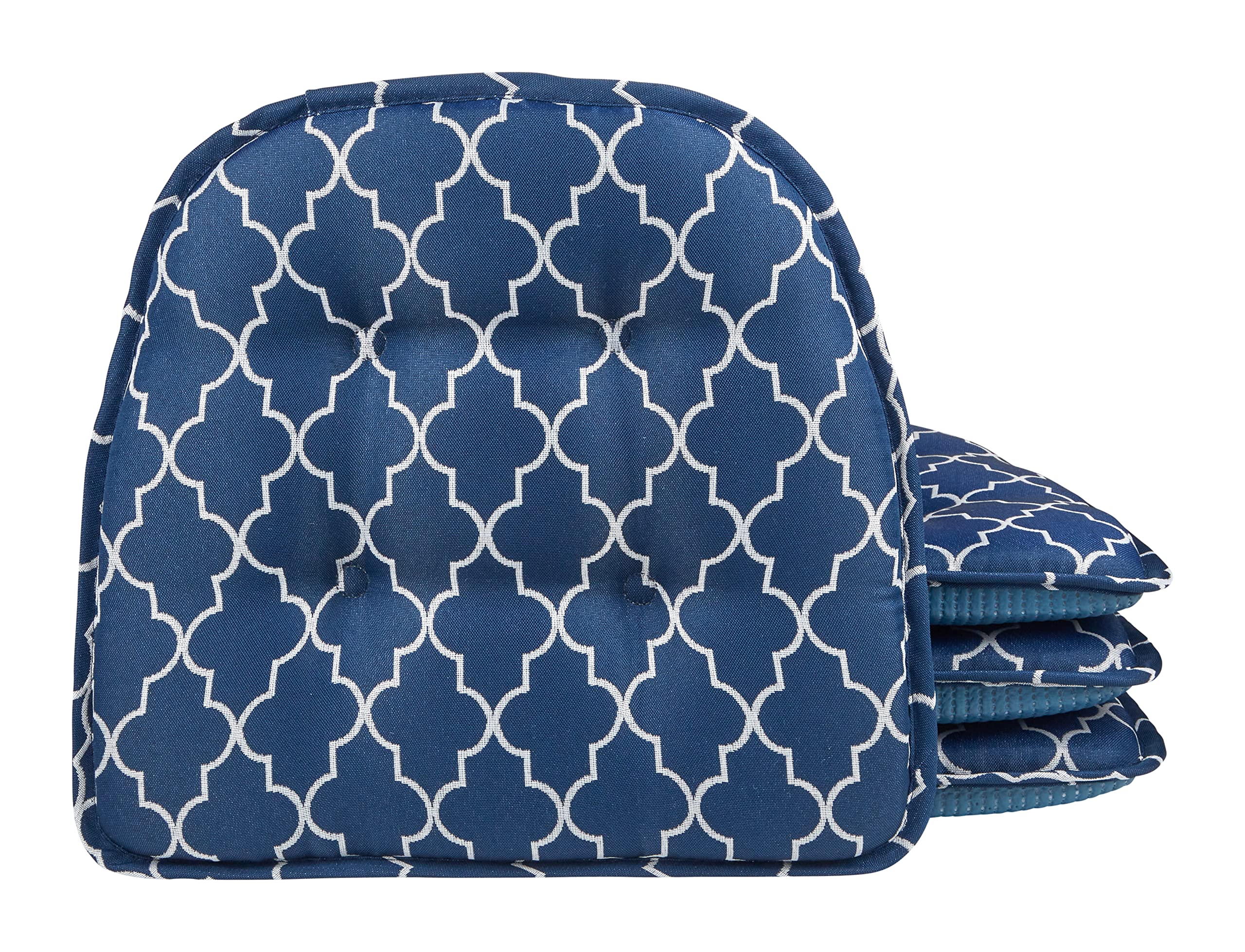 Non-Slip Chair Cushions, Assembled in USA, U-Shaped Skid-Proof Seat Pads for Dining Room, Kitchen, Office, 15"x16"