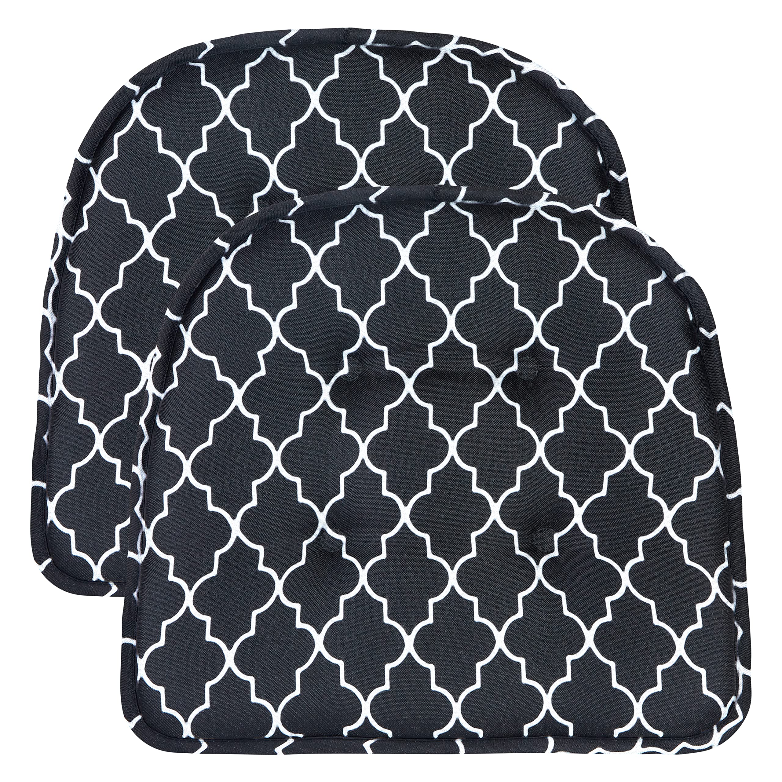 Non-Slip Chair Cushions, Assembled in USA, U-Shaped Skid-Proof Seat Pads for Dining Room, Kitchen, Office, 15"x16"